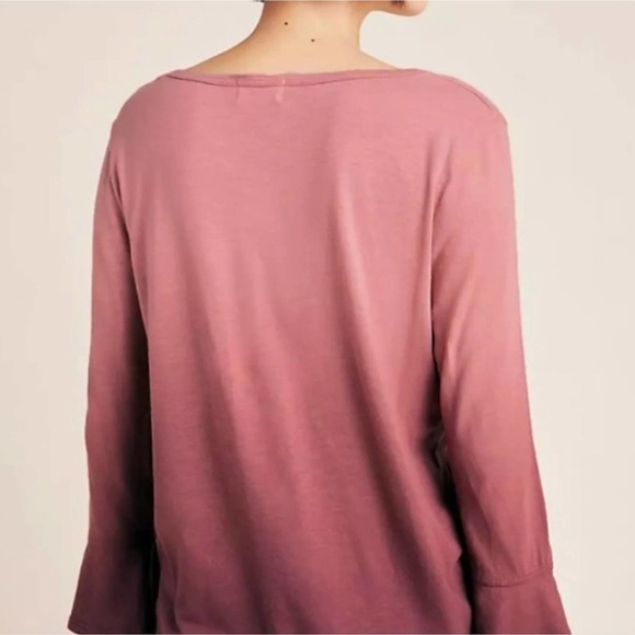 Anthropologie t.la Ombre Bell Sleeve Tessa Tee Top NWT Medium - Picture 7 of 7